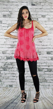 Embroidered Sleeveless Silk Top with Crochet detail - Blush